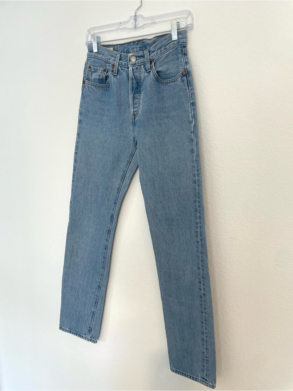 Levi's Premium 501 High-Rise Light Wash Women's 24 Jeans - Picture 4 of 15